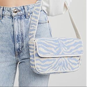 STAUD Tommy Bag Blue Zebra